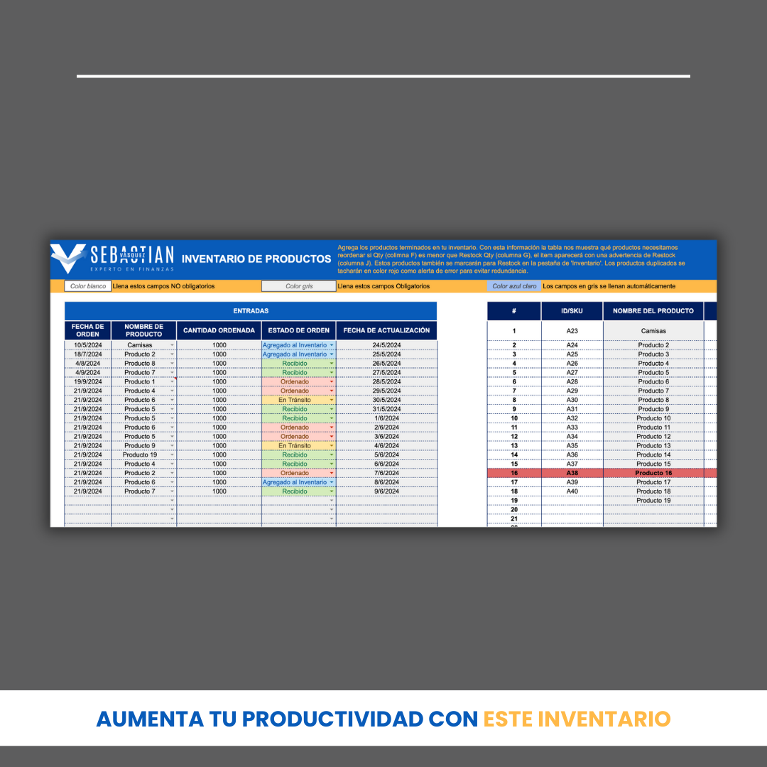 Plantilla para Contabilidad todo en uno