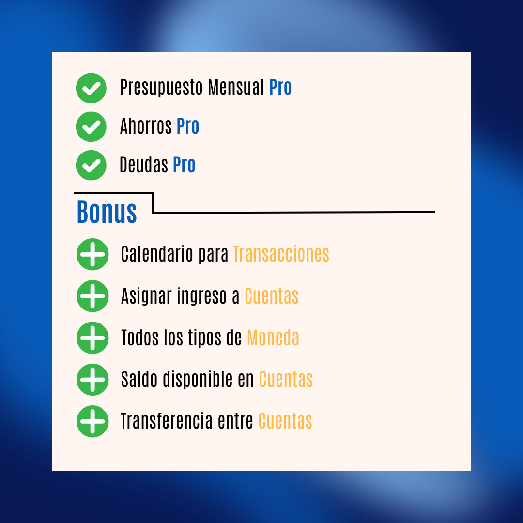 Plantilla para Finanzas personales