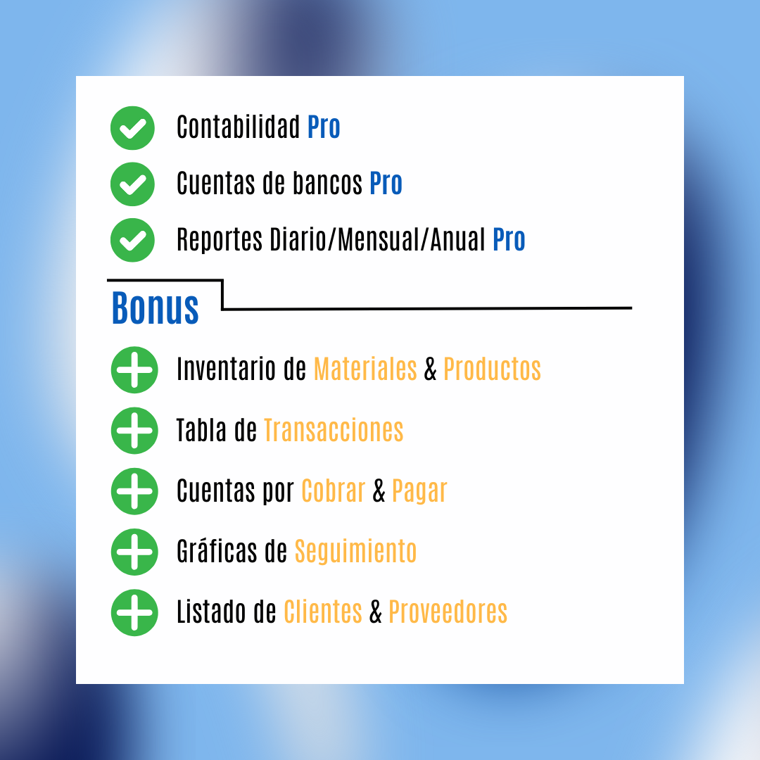 Plantilla para Contabilidad todo en uno